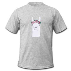 Little Llama in Flower Crown T-shirt