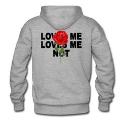loves me loves me not rose back hoodie