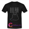 Black Shirt Jeans Shoes Cats T Shirt