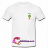 Cactus Hug Pocket Print T-Shirt