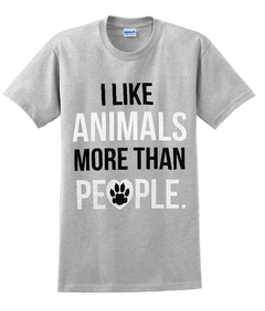 I Like Animals More Than People T-Shirt
