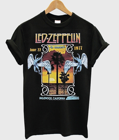 Led Zeppelin 1977 Inglewood Concert Vintage T-Shirt