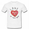 Love At First Bite Pizza T-shirt