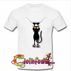 Scratching Black Cat T-shirt