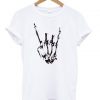 hand metal skeleton T-shirt