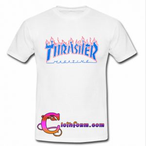 Thrasher Patriot Blue Flame T-shirt