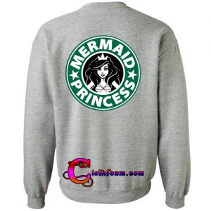 mermaid princess sweatshirt back