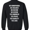 no homophobia sweatshirt back