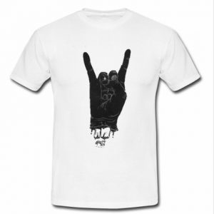 rock hand music T-shirt