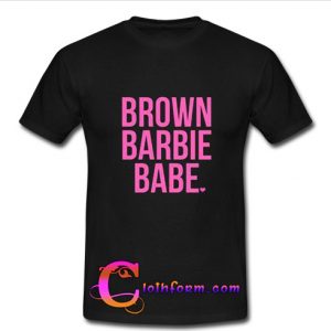 Brown barbie babe t-shirt