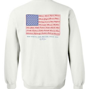 american flag sweatshirt back