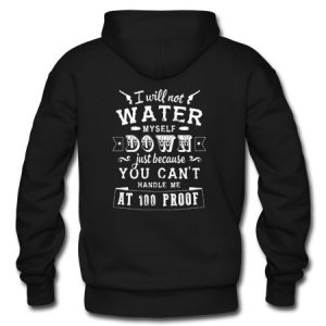 i will not water myself down quote Hoodie back