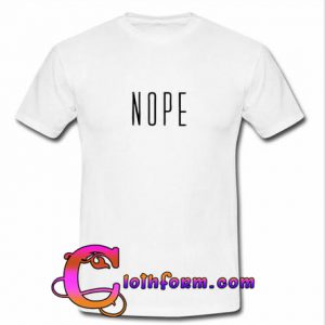 nope font T-shirt