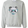 panda with glasses sweatshirt