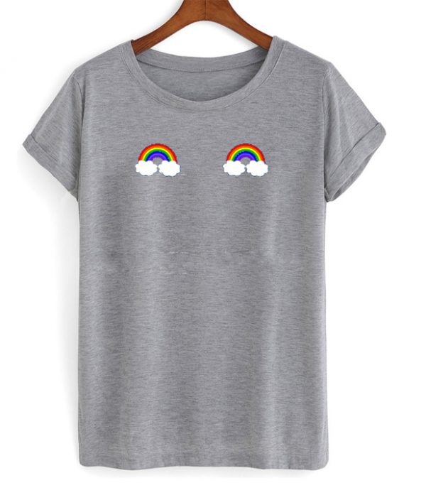 Rainbow boob T-shirt