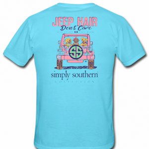 jeep hair don't care simply southern T-shirt back