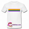 rainbow line T-shirt