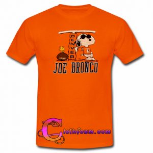 1980s JOE BRONCO X Snoopy t shirt