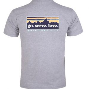 Go Serve Love Galatians back Tshirt