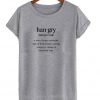 Hangry a state t shirt