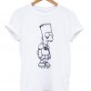 melting bart simpson tie dye t shirt