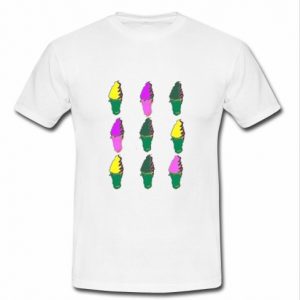 Ice Cream Collage T Shirt