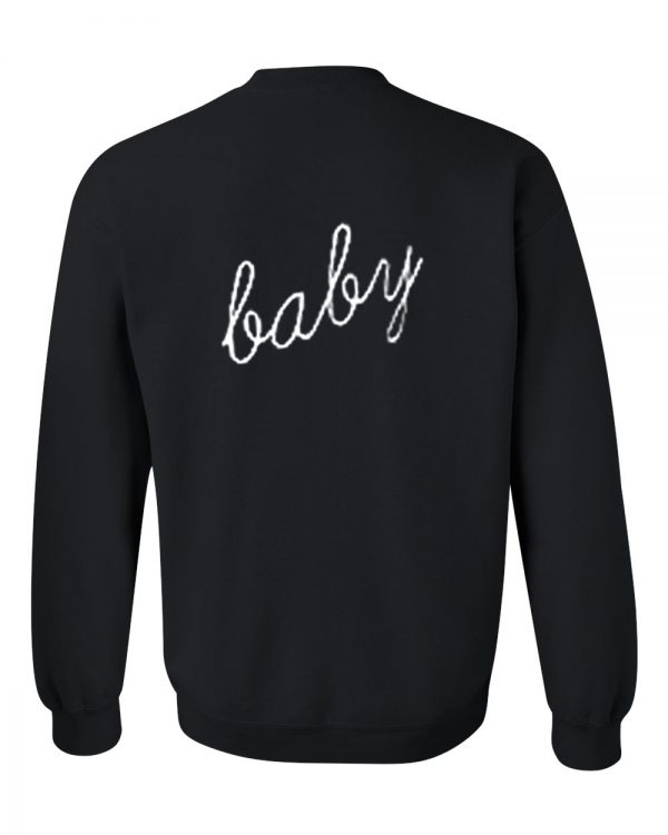 baby sweatshirt back