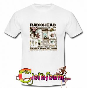 radiohead everybody stops and gawps t shirt