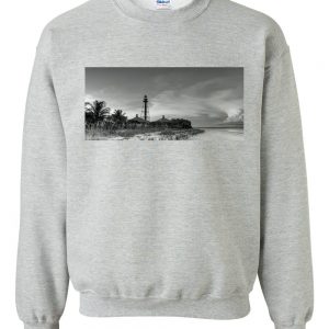 sanibel island lighthouse art sweatshirt