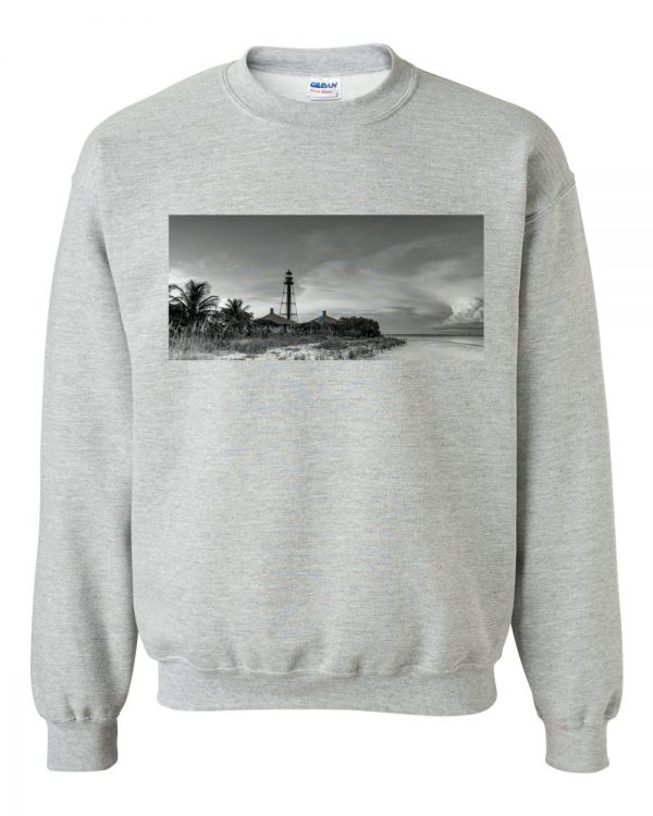 sanibel island lighthouse art sweatshirt