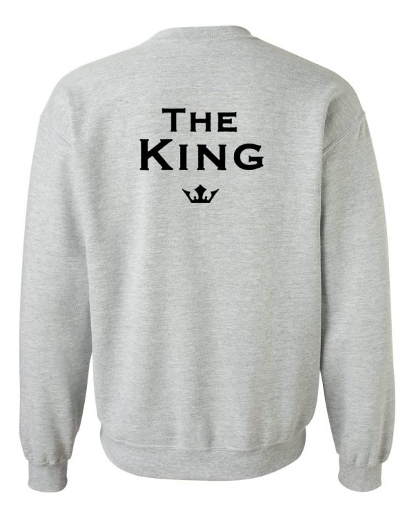 the king sweatshirt back