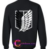 Attack on Titan logo sweatshirt back