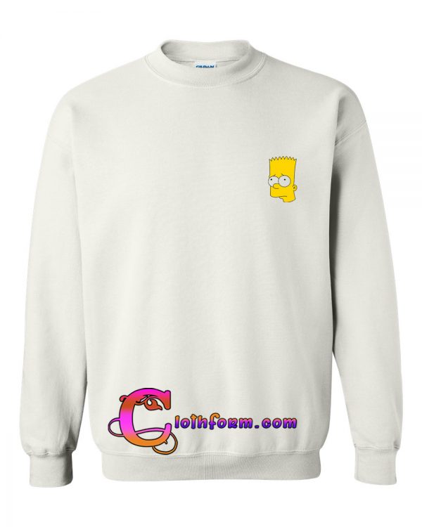 Bart Simpson Head sweatshirt