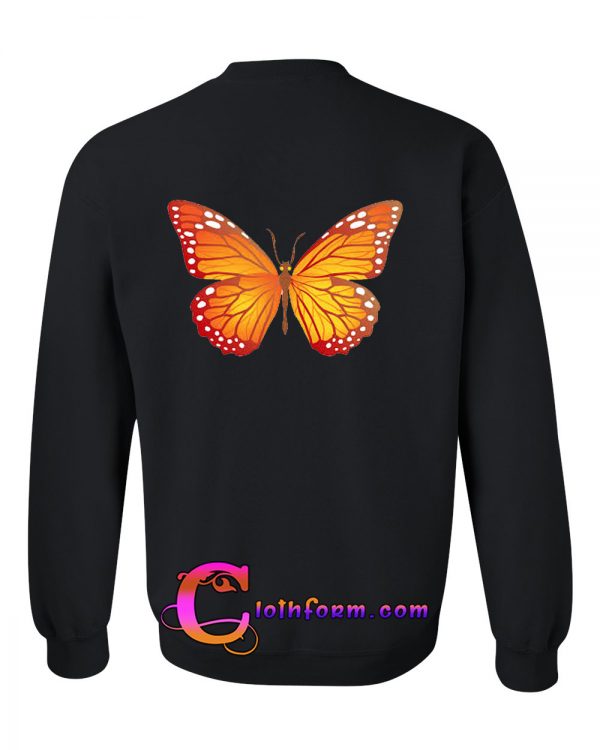 Butterfly sweatshirt back