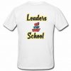 Leaders Of The New School T Shirt Back