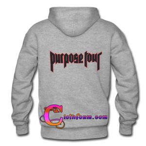 Purpose Tour hoodie back