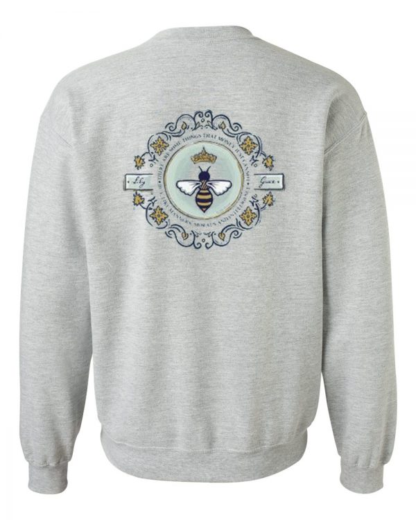 Queen Bee Crest Sweatshirt Back