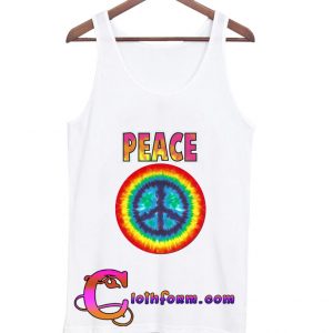 Tie dye peace tanktop