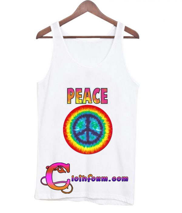 Tie dye peace tanktop