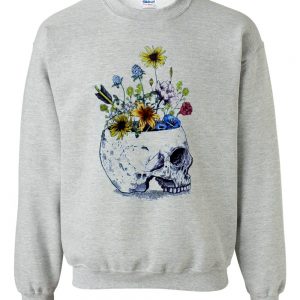 flower skull sweatshirt