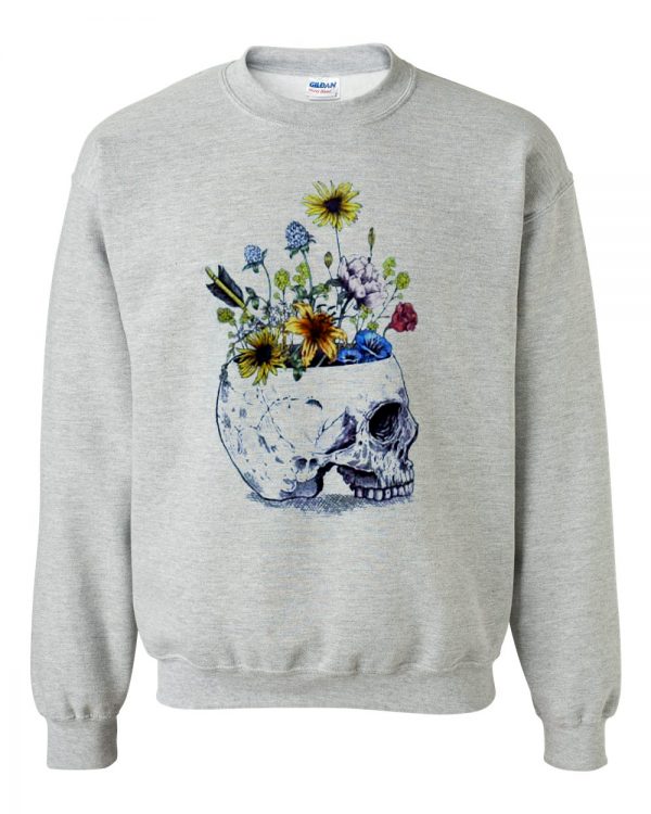 flower skull sweatshirt