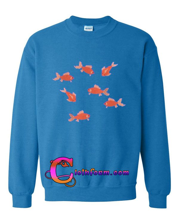 gold fish sweatshirt