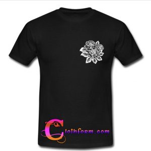 rose sketch t shirt