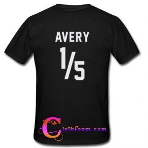 Avery t shirt back