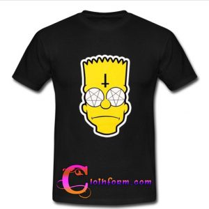 Bart Simpson Cross T Shirt