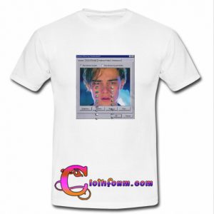 Crying Leonardo MS-DOS t shirt