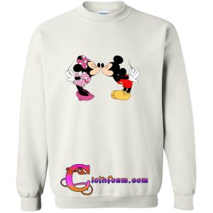 Mickey And Minnie Mouse Kissing sweatshirt