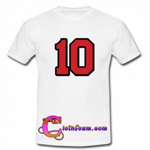 Number 10 t shirt