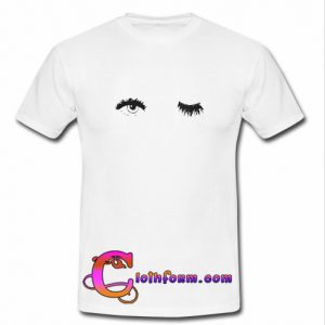 Wink Eyes Print t shirt