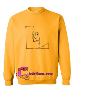 smoke girl sketch sweatshirt